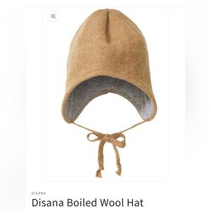 Disana boiled wool winter hat 1-3 years Caramel